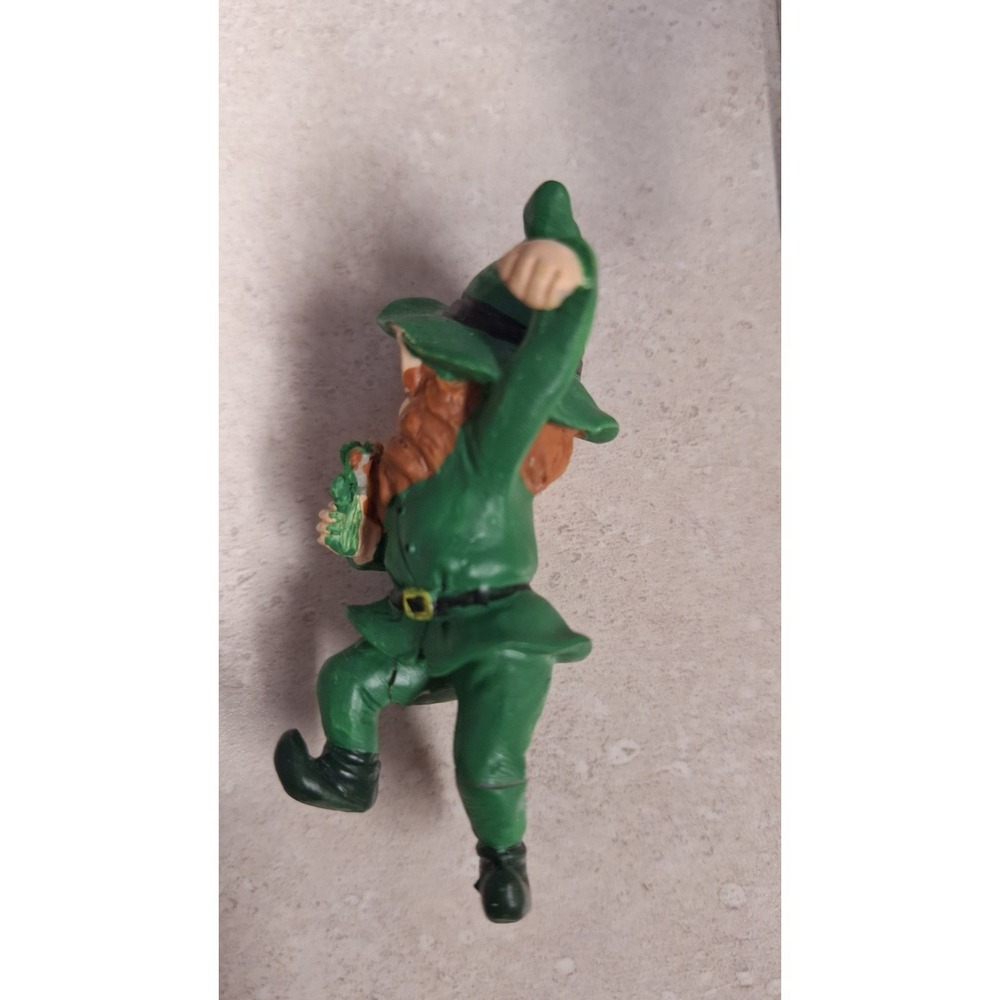 VINTAGE LEFTON LEPRECHAUN FIGURINE ST PATRICKS DAY ELF JAPAN - Picture 3 of 7